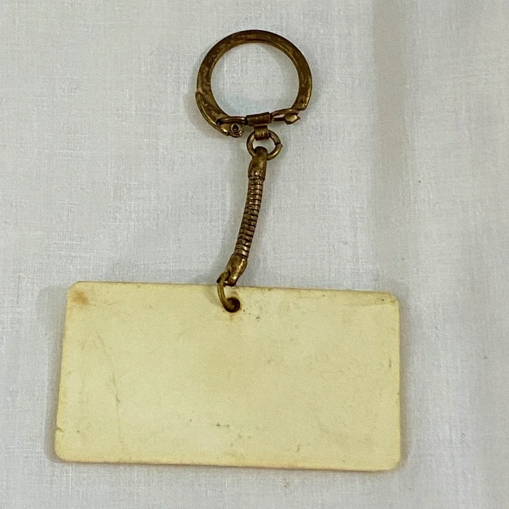 Lincoln Continental Key Chain Fob Men OS Gold Vintage Snake Chain Star Mark IV V